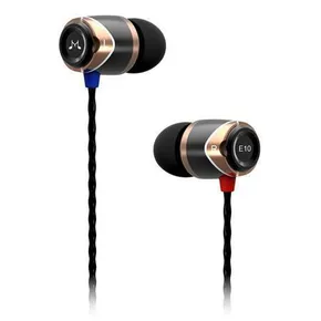 Sluchátka do uší "E10", čierno-zlatá, kov, SOUNDMAGIC